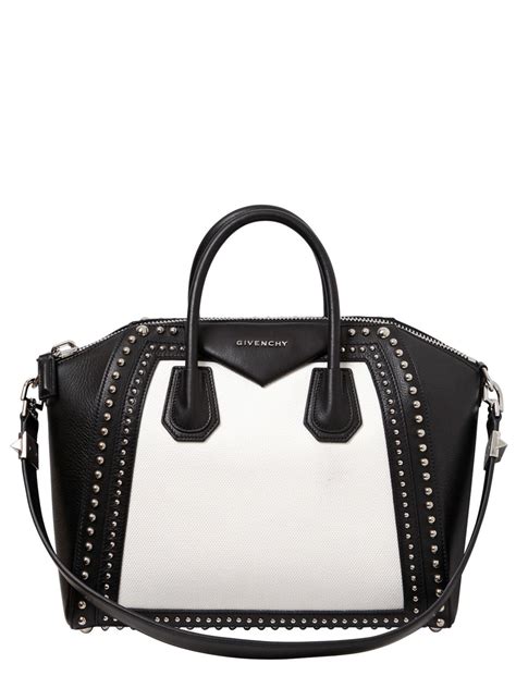 givenchy antigona black and white|Givenchy antigona handbags.